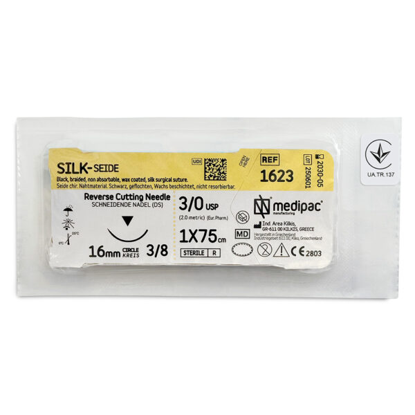 SILK, голка 16 мм, зворотно-ріжуча, 75 см