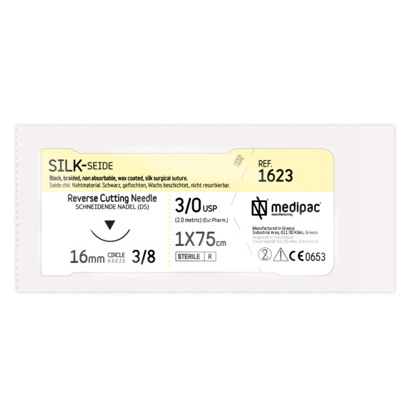 SILK, голка 16 мм, зворотно-ріжуча, 75 см