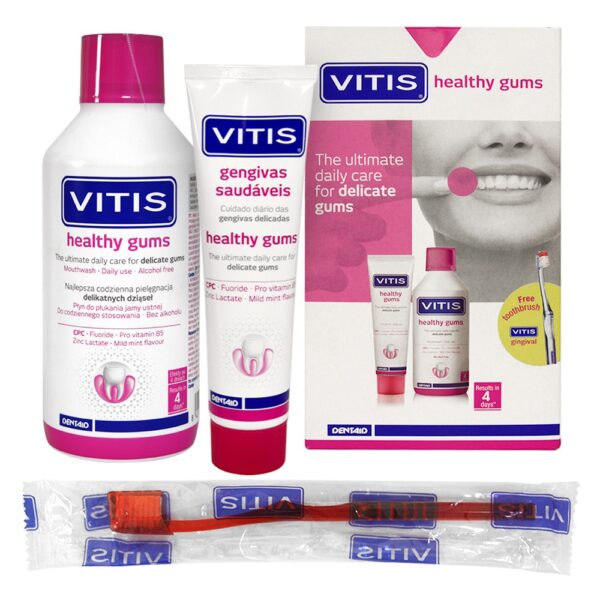 VITIS HEALTHY GUMS набір + щітка VITIS GINGIVAL у подарунок