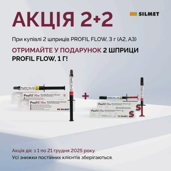 АКЦІЯ 2+2 на PROFIL FLOW (SILMET, Ізраїль)