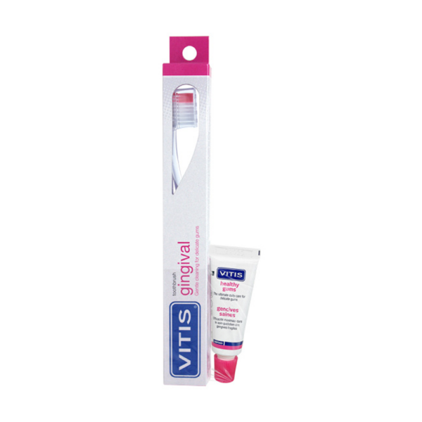 Щітка зубна м'яка VITIS GINGIVAL + зубна паста VITIS GINGIVAL 15 мл